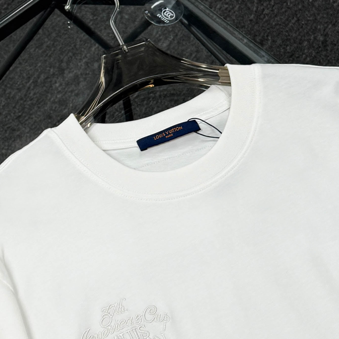 250624 New high-quality, simple cuff patchwork T-shirt