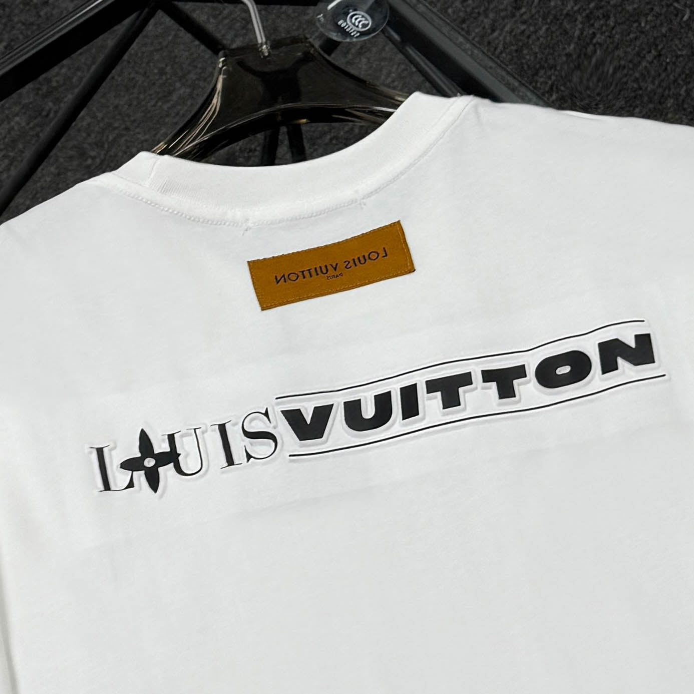 250624 New high-quality, simple cuff patchwork T-shirt