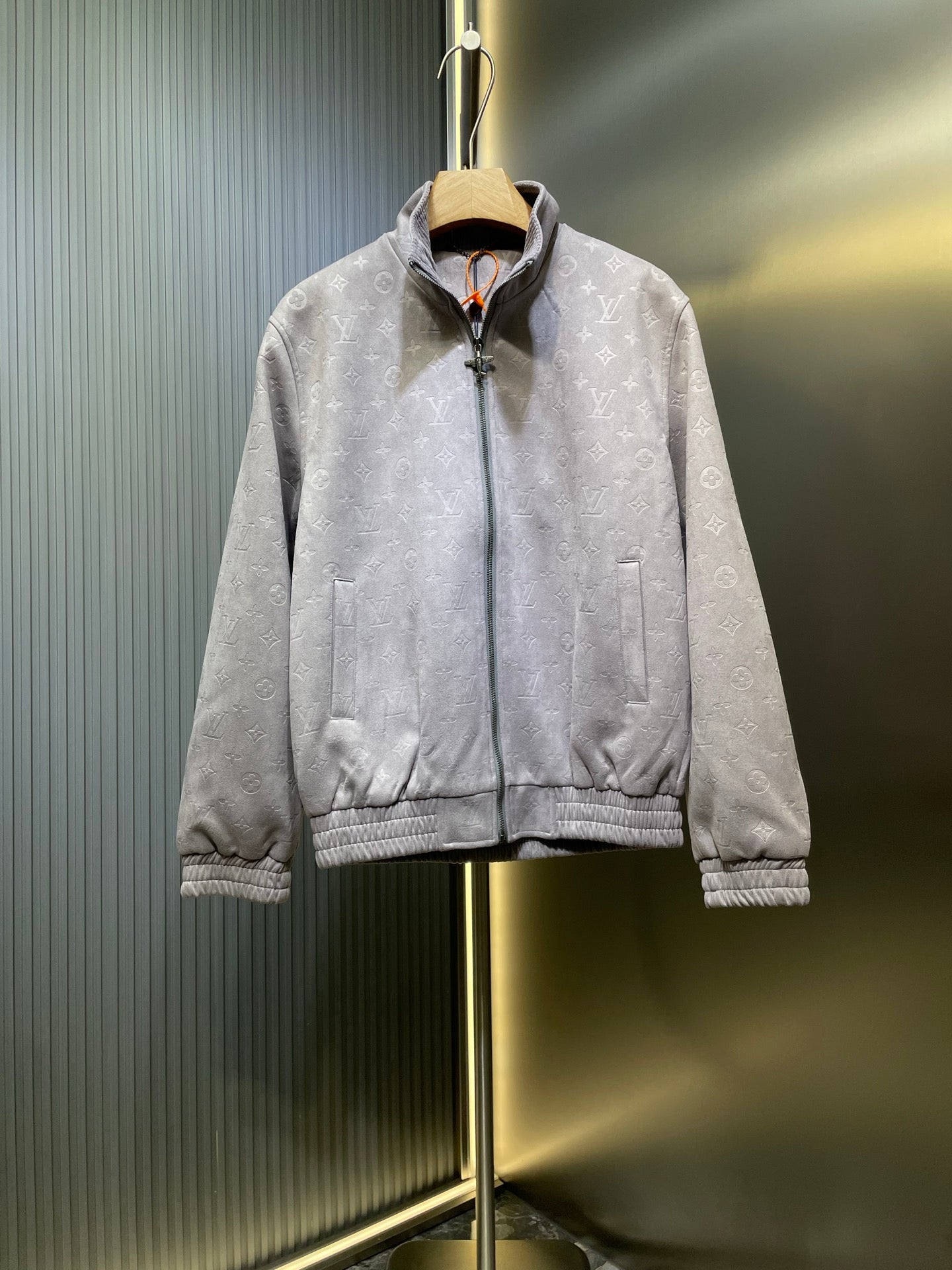 250722 New high-quality suede fleece steel embossed casual jacket
