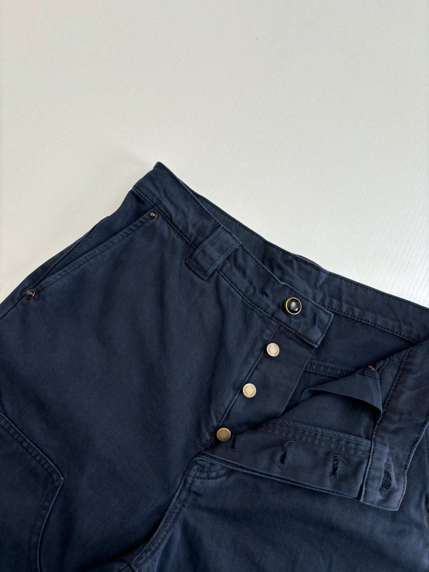 250722 New high-quality dyed denim logging pants