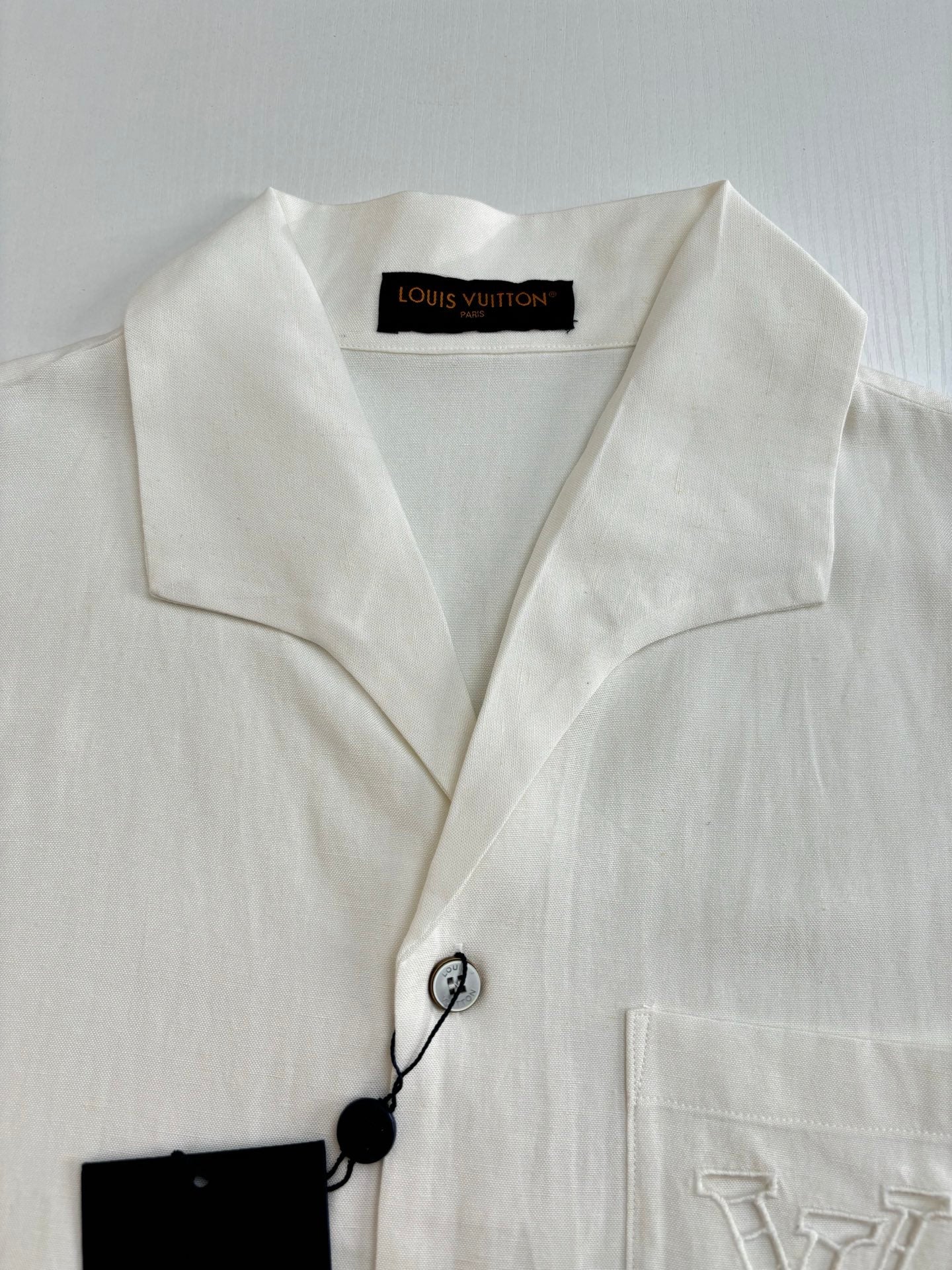 250722 New high-quality cotton and linen embroidered short-sleeved shirts