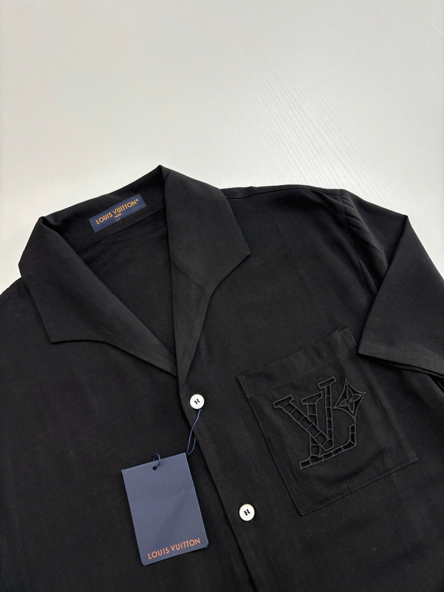 250722 New high-quality cotton and linen embroidered short-sleeved shirts