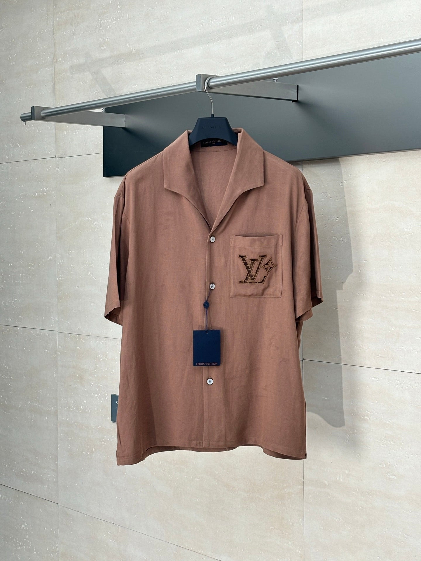 250722 New high-quality cotton and linen embroidered short-sleeved shirts