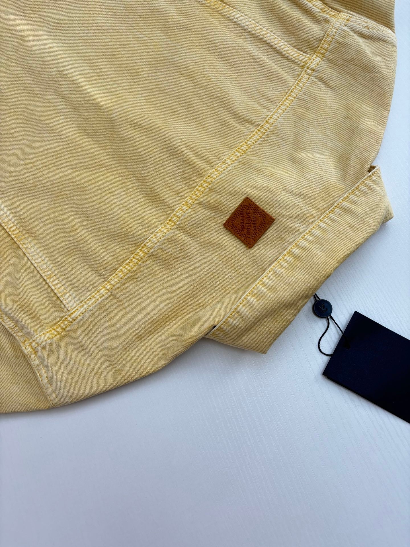 250722 A new high-quality pocket embroidered jacquard denim jacket