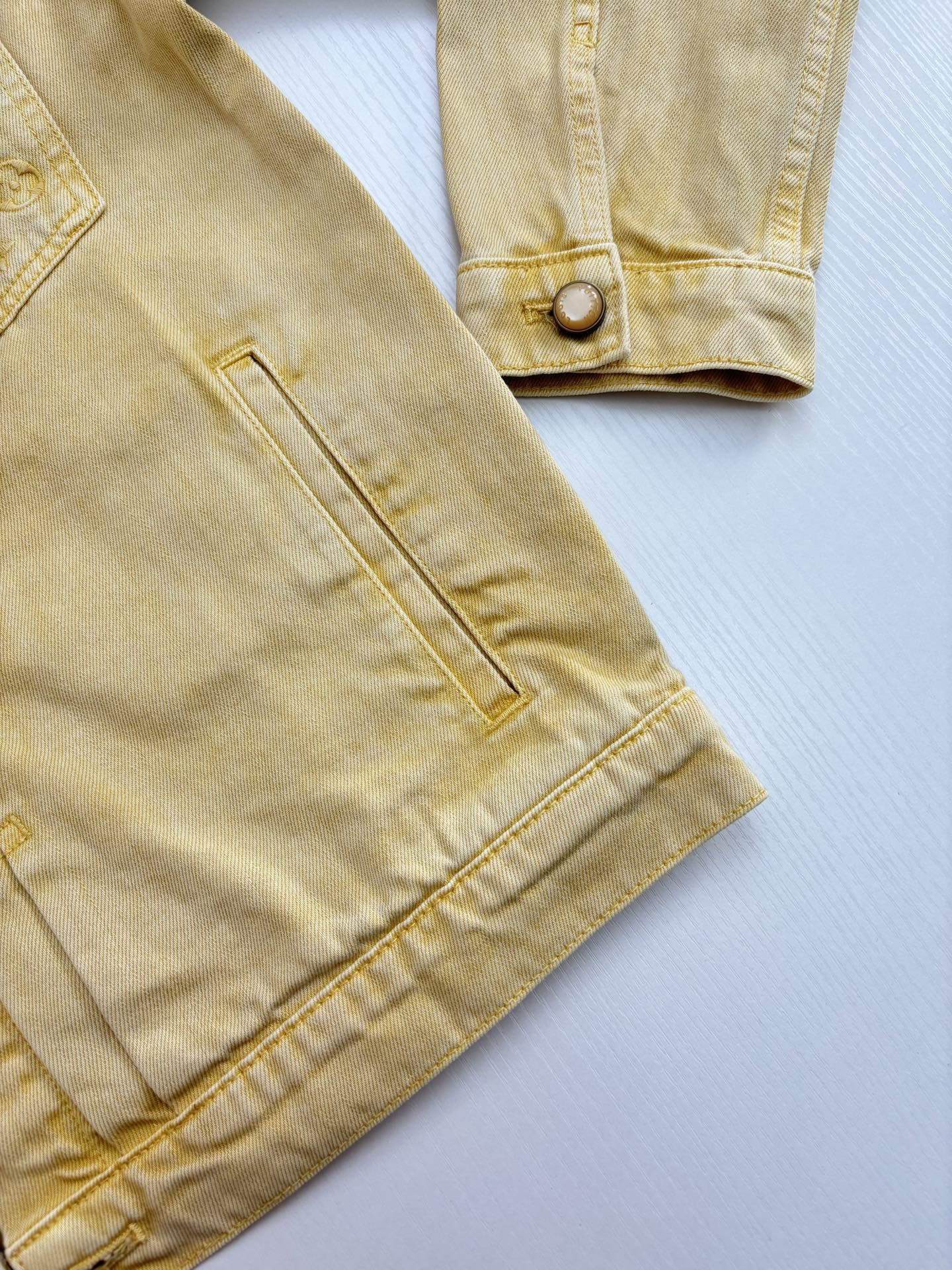 250722 A new high-quality pocket embroidered jacquard denim jacket