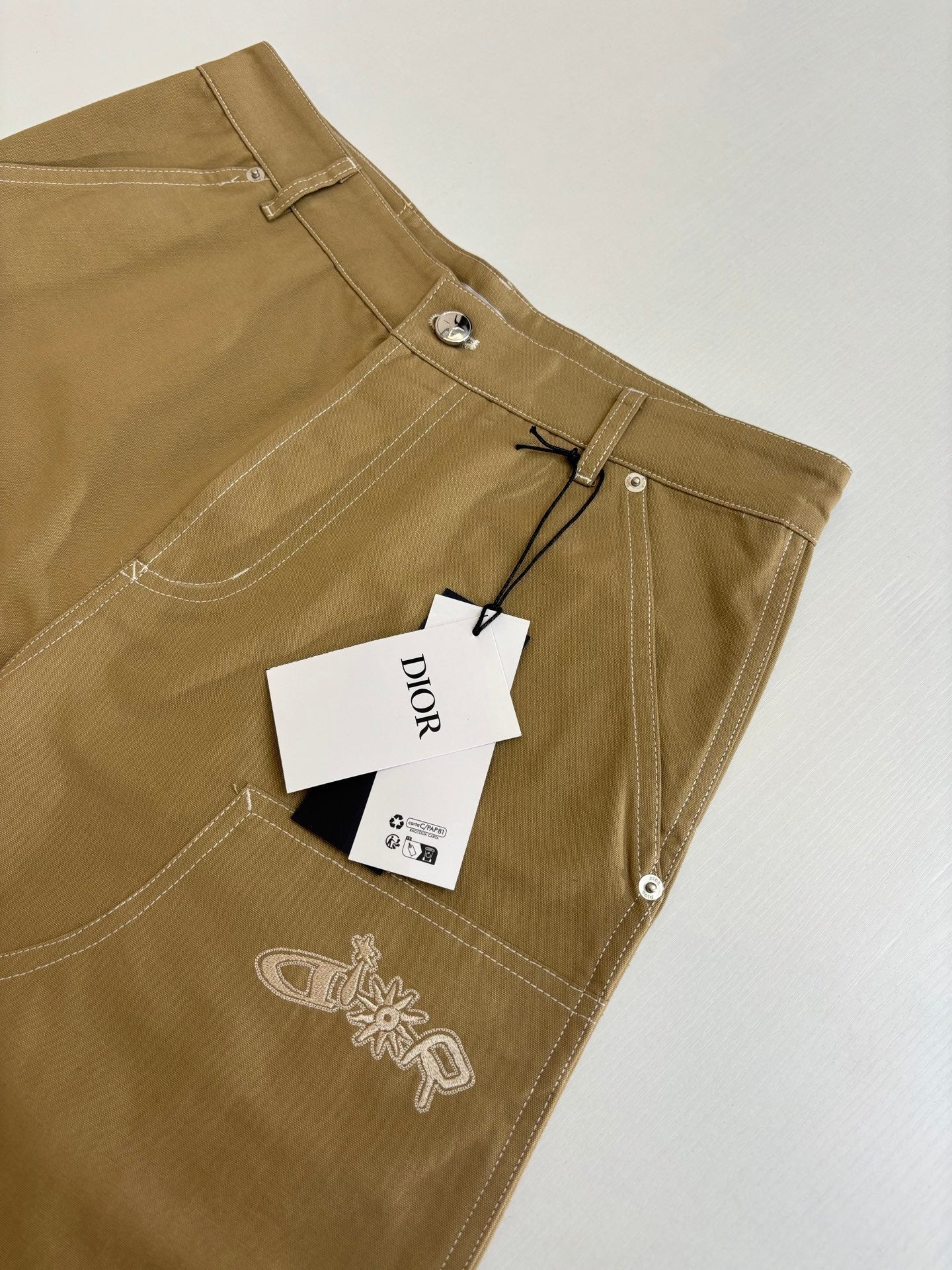 250722 New high-quality custom fabric embroidery pant