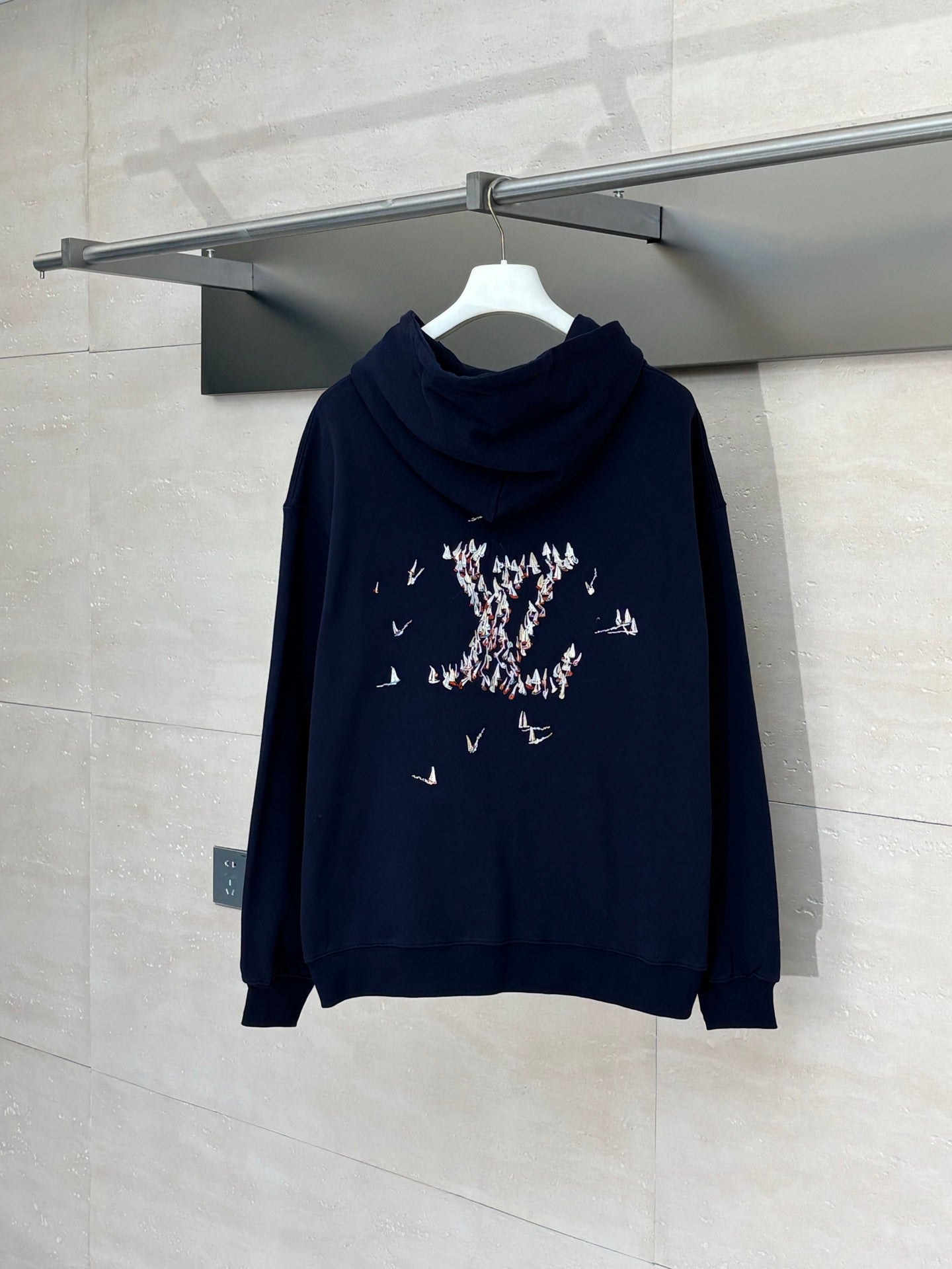250722 New high-quality embroidered sailboat letter hooded style