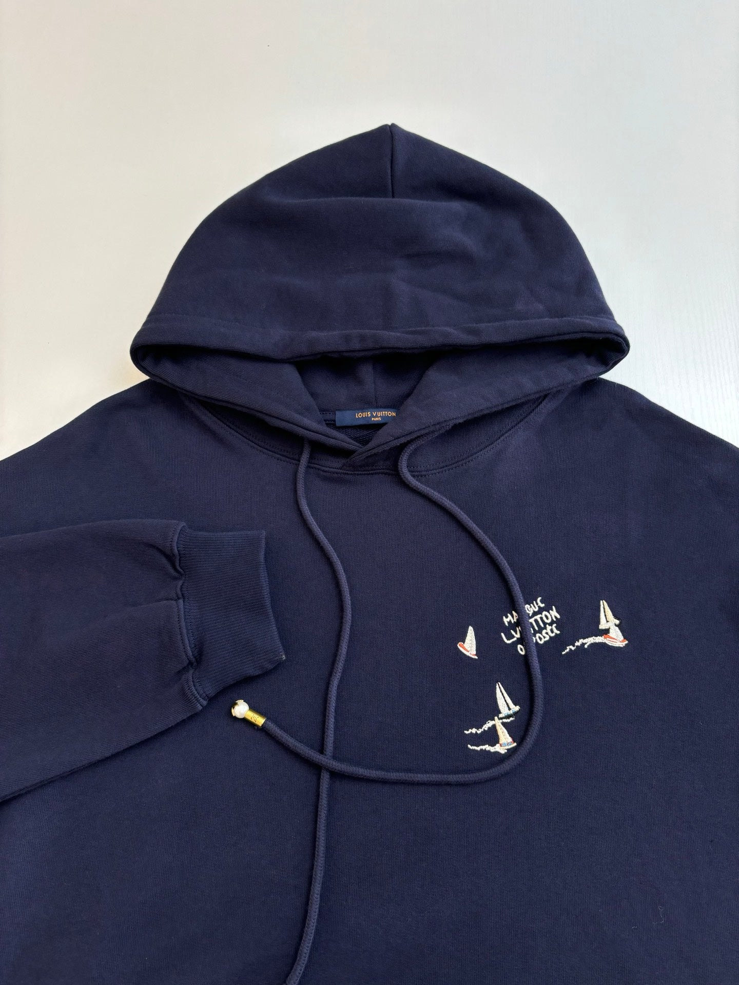 250722 New high-quality embroidered sailboat letter hooded style