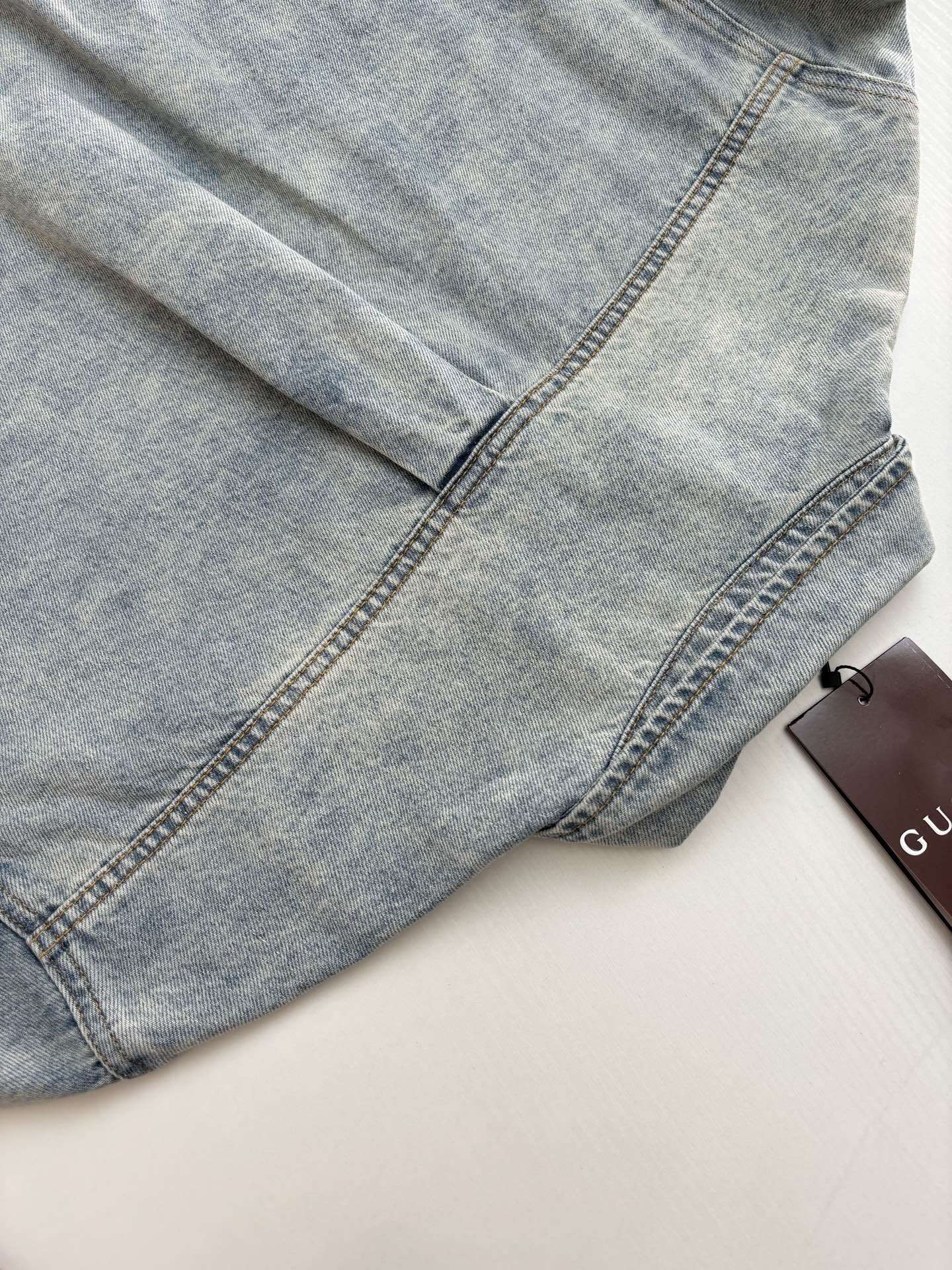 250722 New high-quality washed, aged and embossed long-sleeved denim shirt