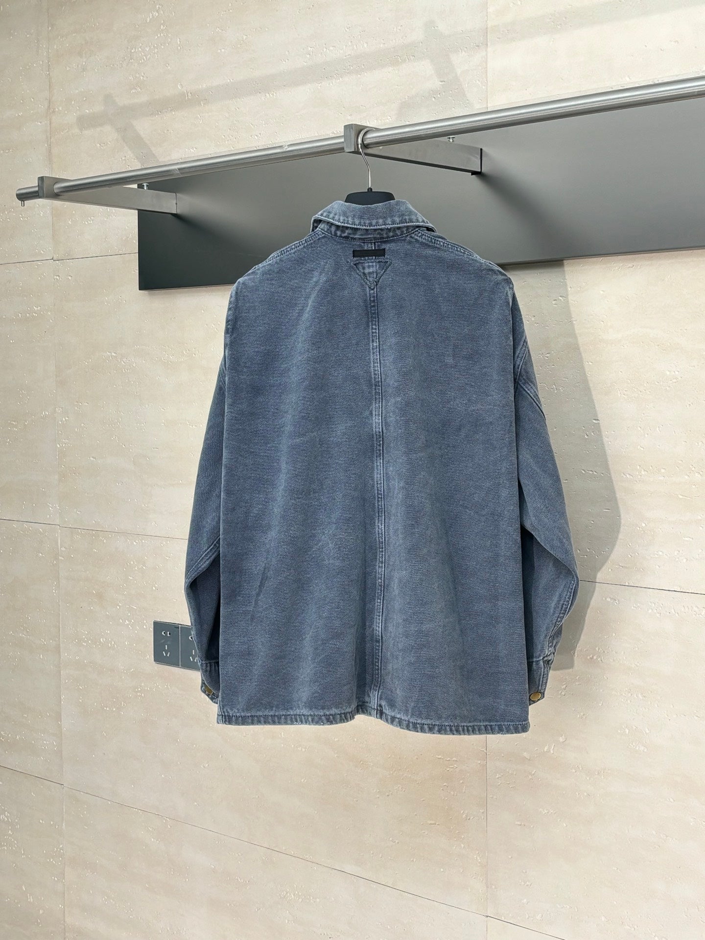 250722 A new high-quality checkered tattooed denim jacket
