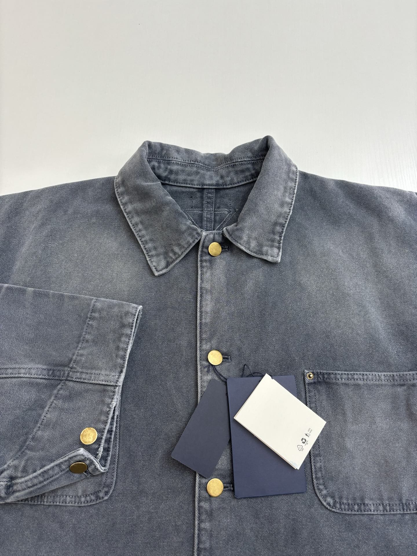 250722 A new high-quality checkered tattooed denim jacket