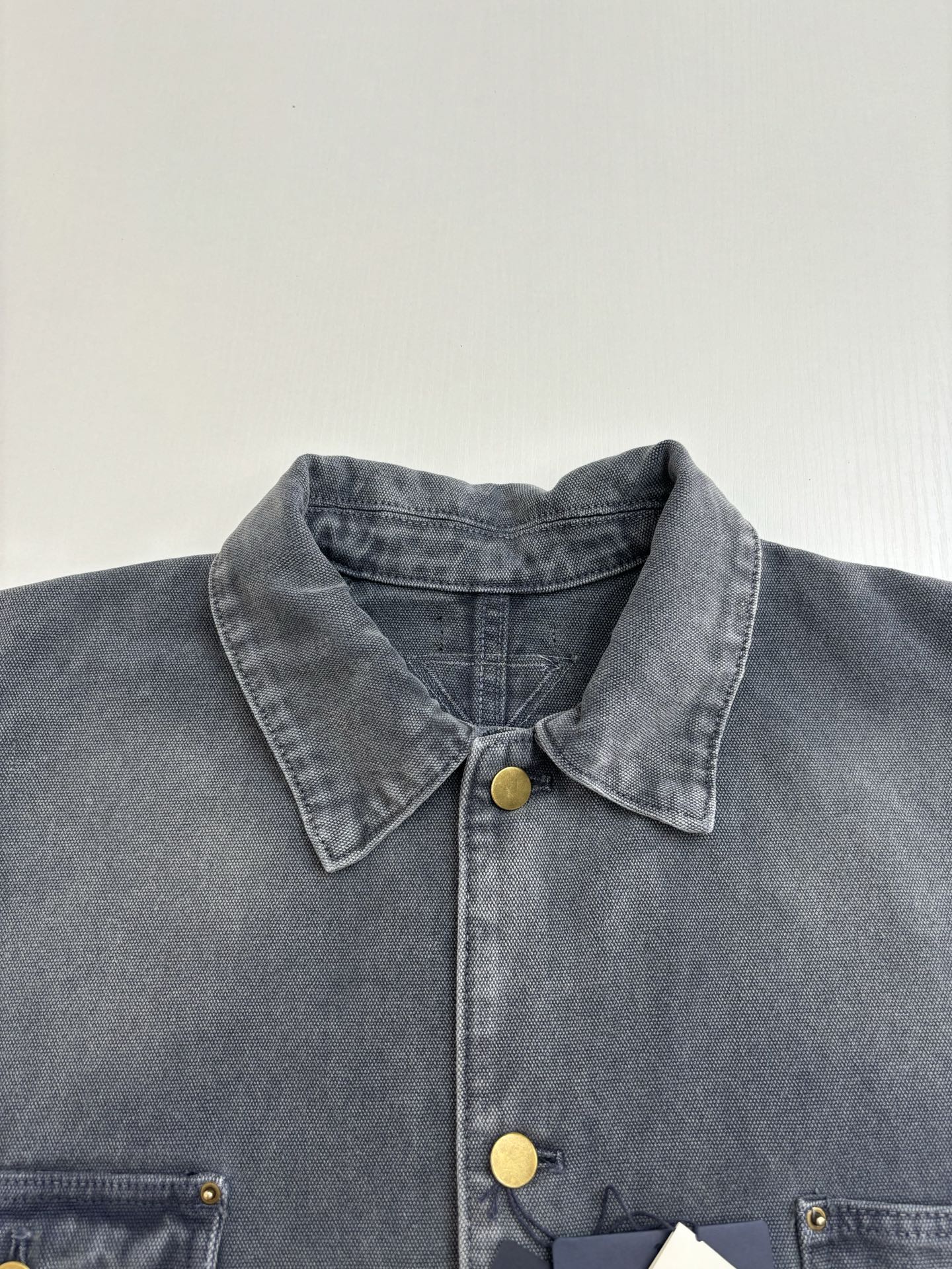 250722 A new high-quality checkered tattooed denim jacket