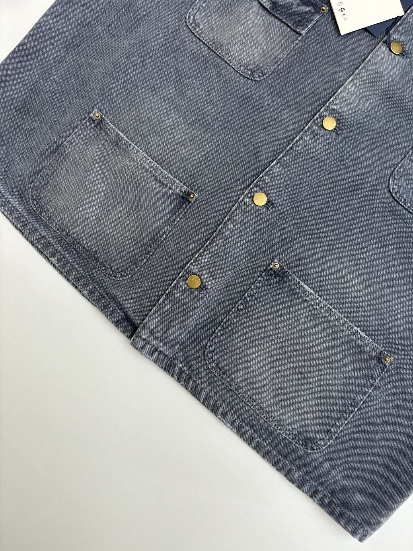 250722 A new high-quality checkered tattooed denim jacket