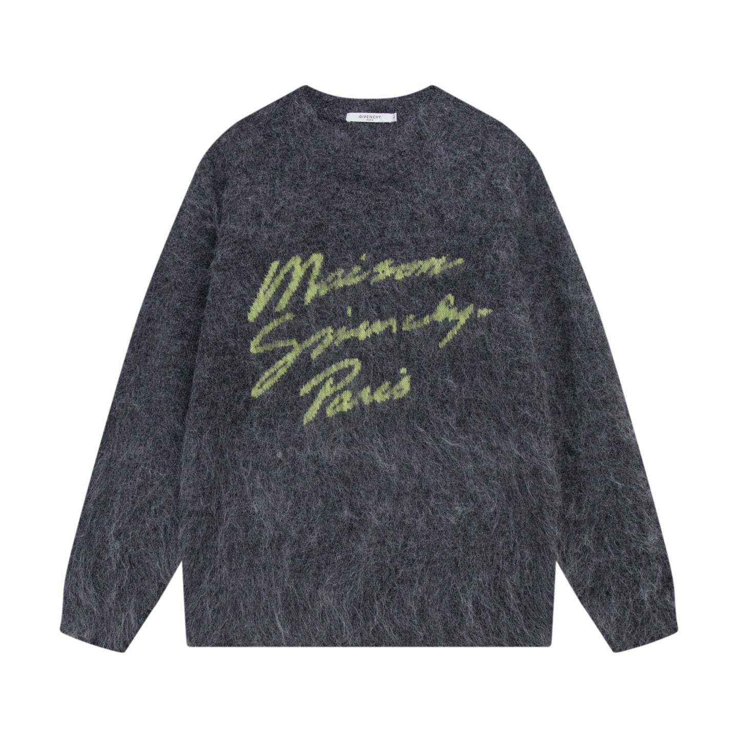250729 A new high-quality illuminated signature logo jacquard round-neck sweater