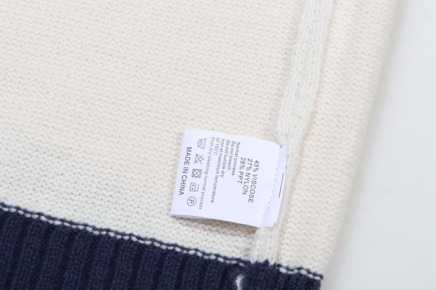 250729 New high-quality letter-embroidered round-neck woolen sweater
