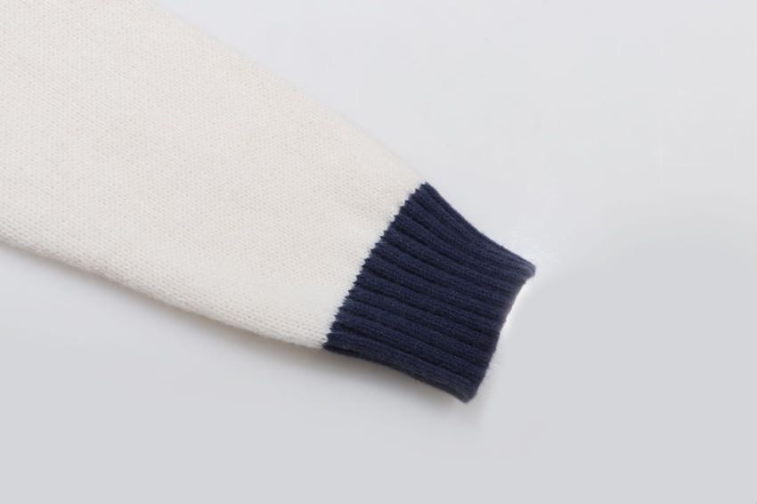 250729 New high-quality letter-embroidered round-neck woolen sweater