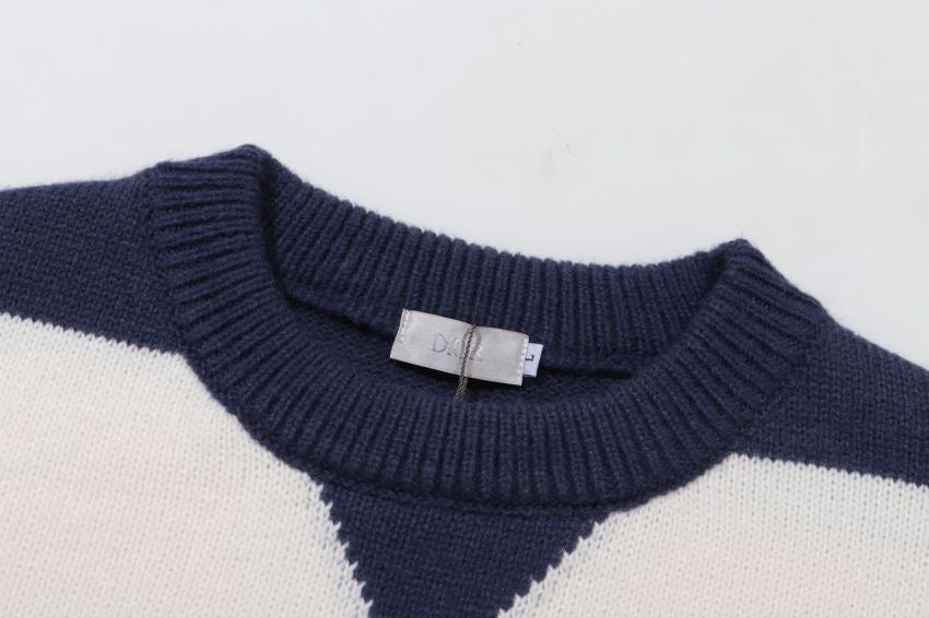 250729 New high-quality letter-embroidered round-neck woolen sweater
