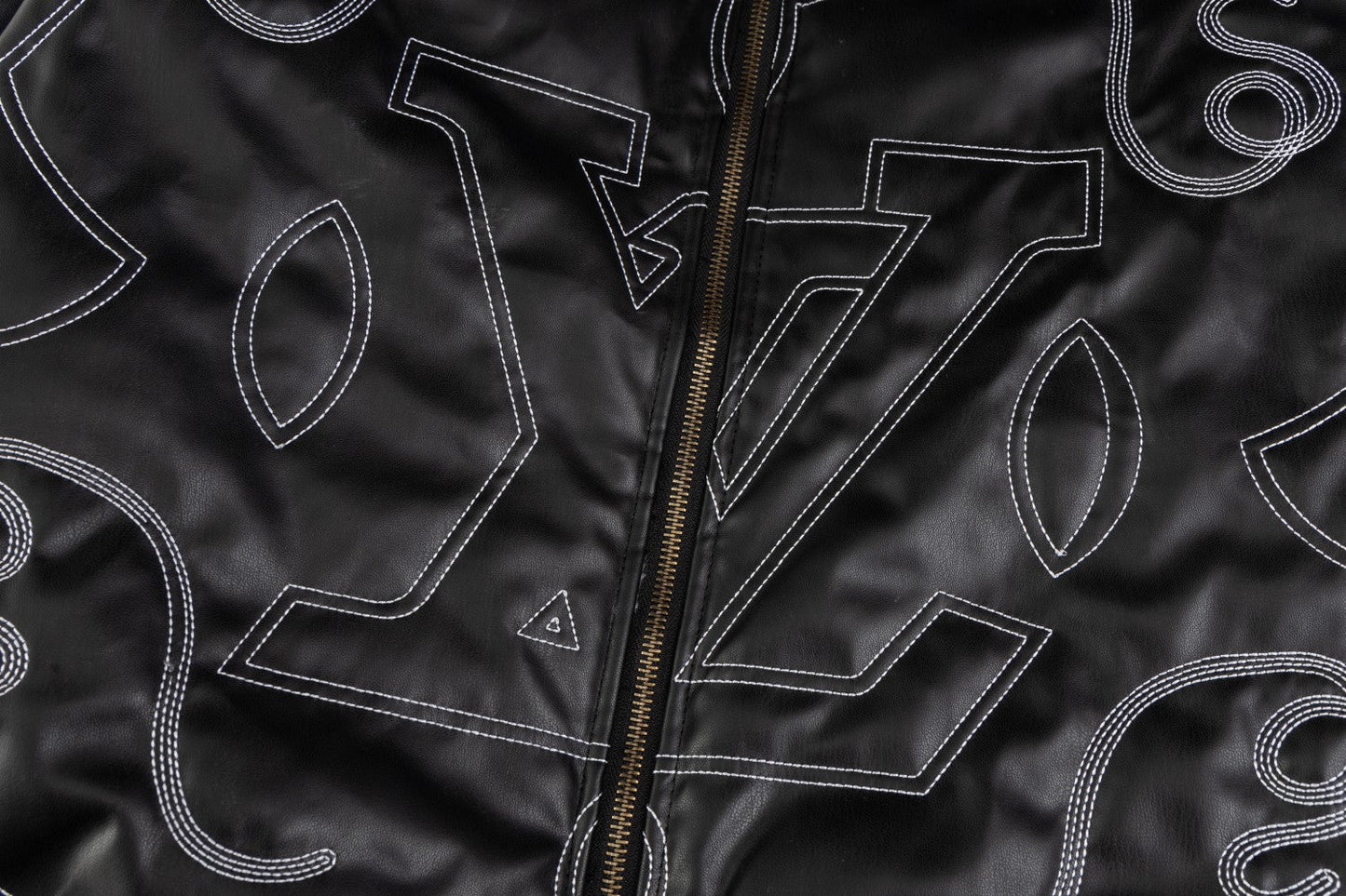250729 New top-quality embroidered leather pilot jacket