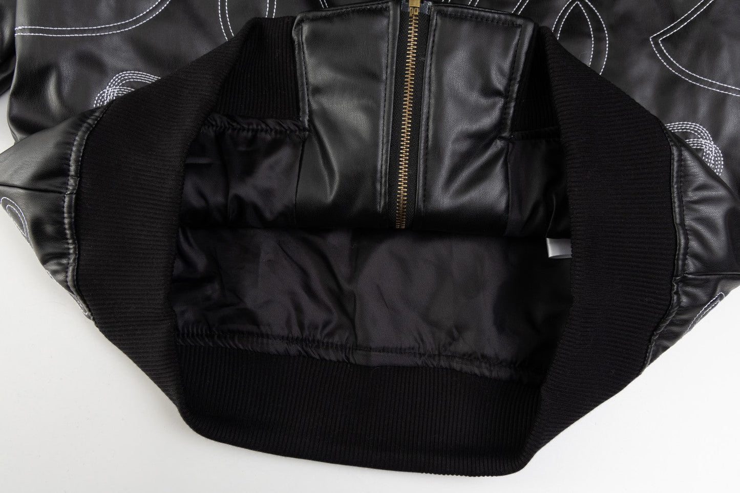 250729 New top-quality embroidered leather pilot jacket