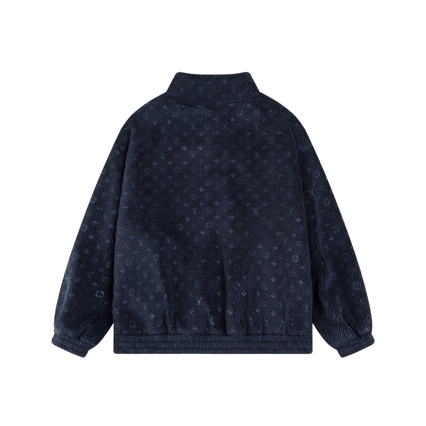 250729 New top-quality dark-patterned letter jacquard custom fine imitation wool coat