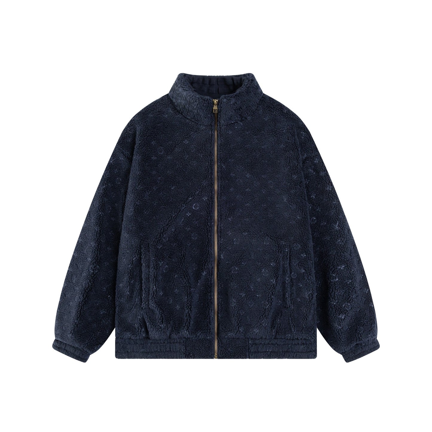 250729 New top-quality dark-patterned letter jacquard custom fine imitation wool coat