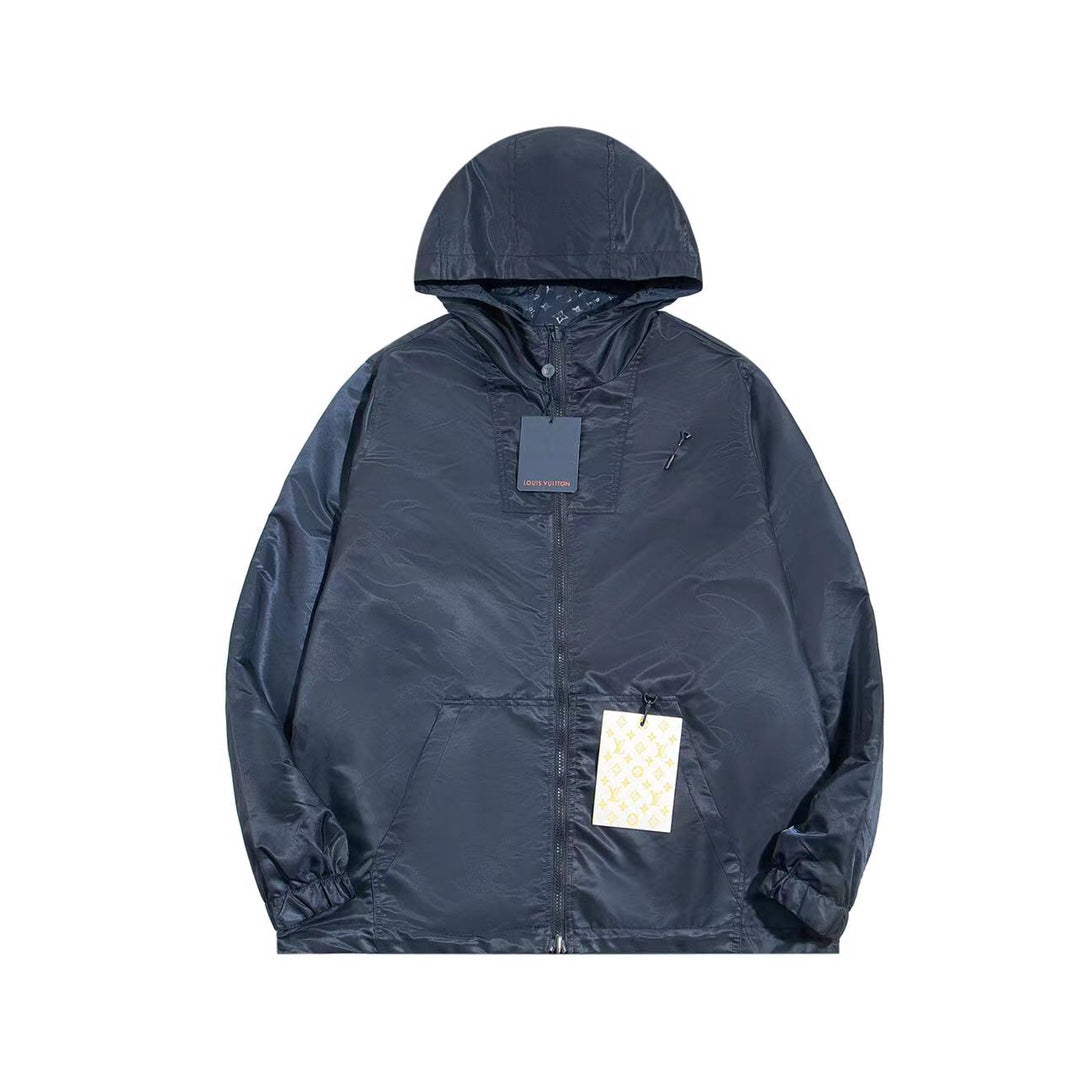 250729 A new top-quality dark-patterned jacquard double-sided jacket and windbreaker