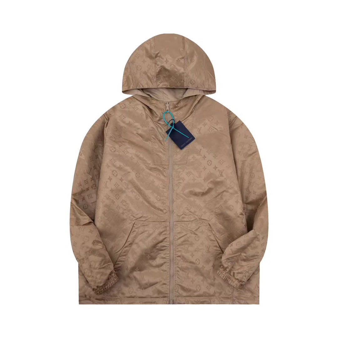250729 A new top-quality dark-patterned jacquard double-sided jacket and windbreaker