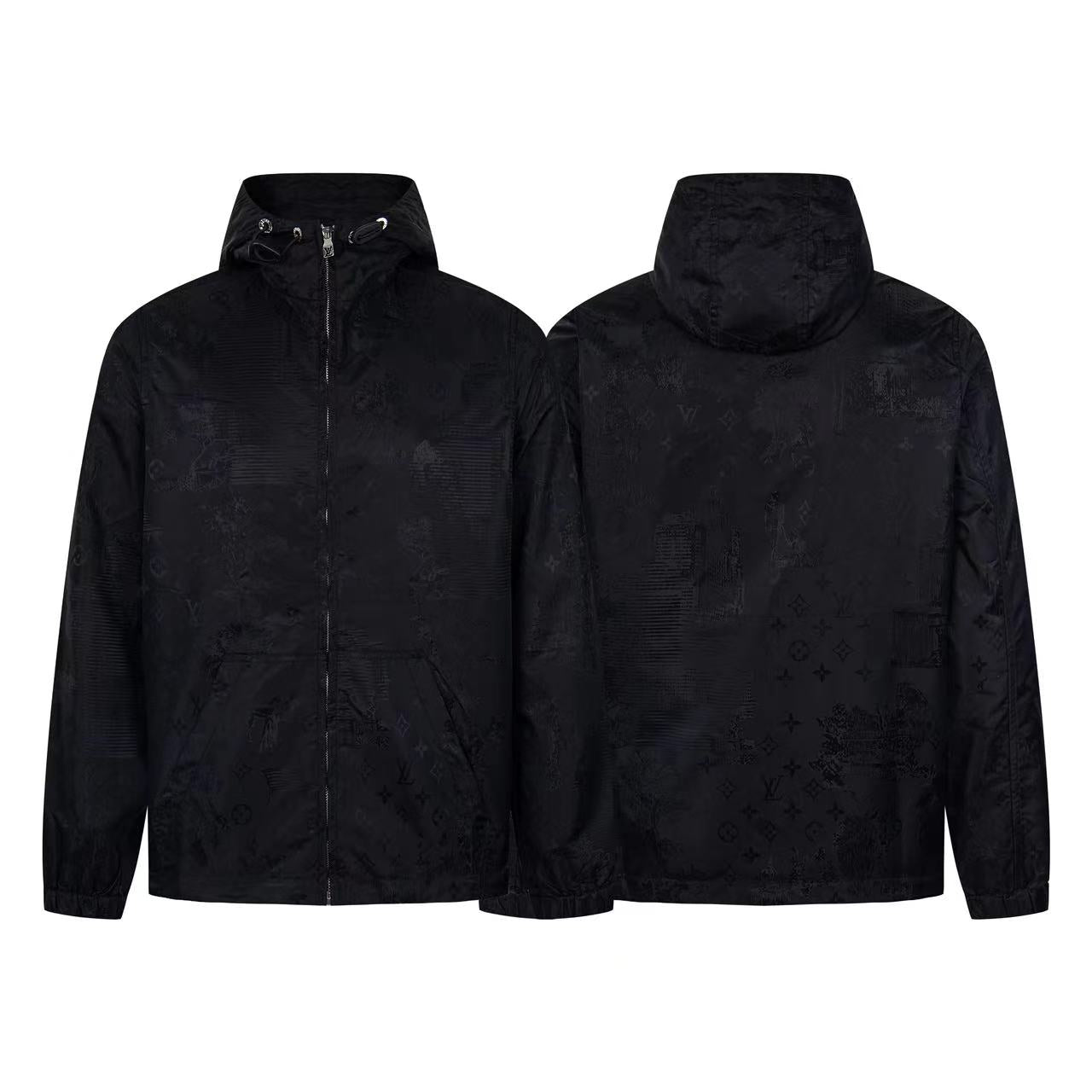 250729 A new top-quality dark-patterned jacquard double-sided jacket and windbreaker