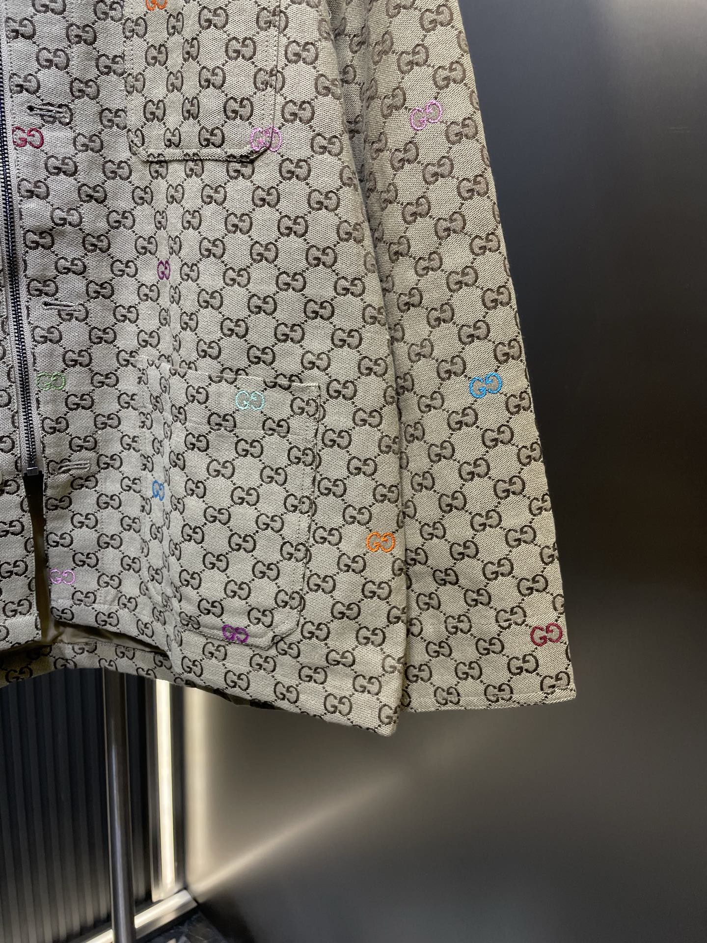 250808 A new high-quality jacquard fully printed and decorated colorful jacket