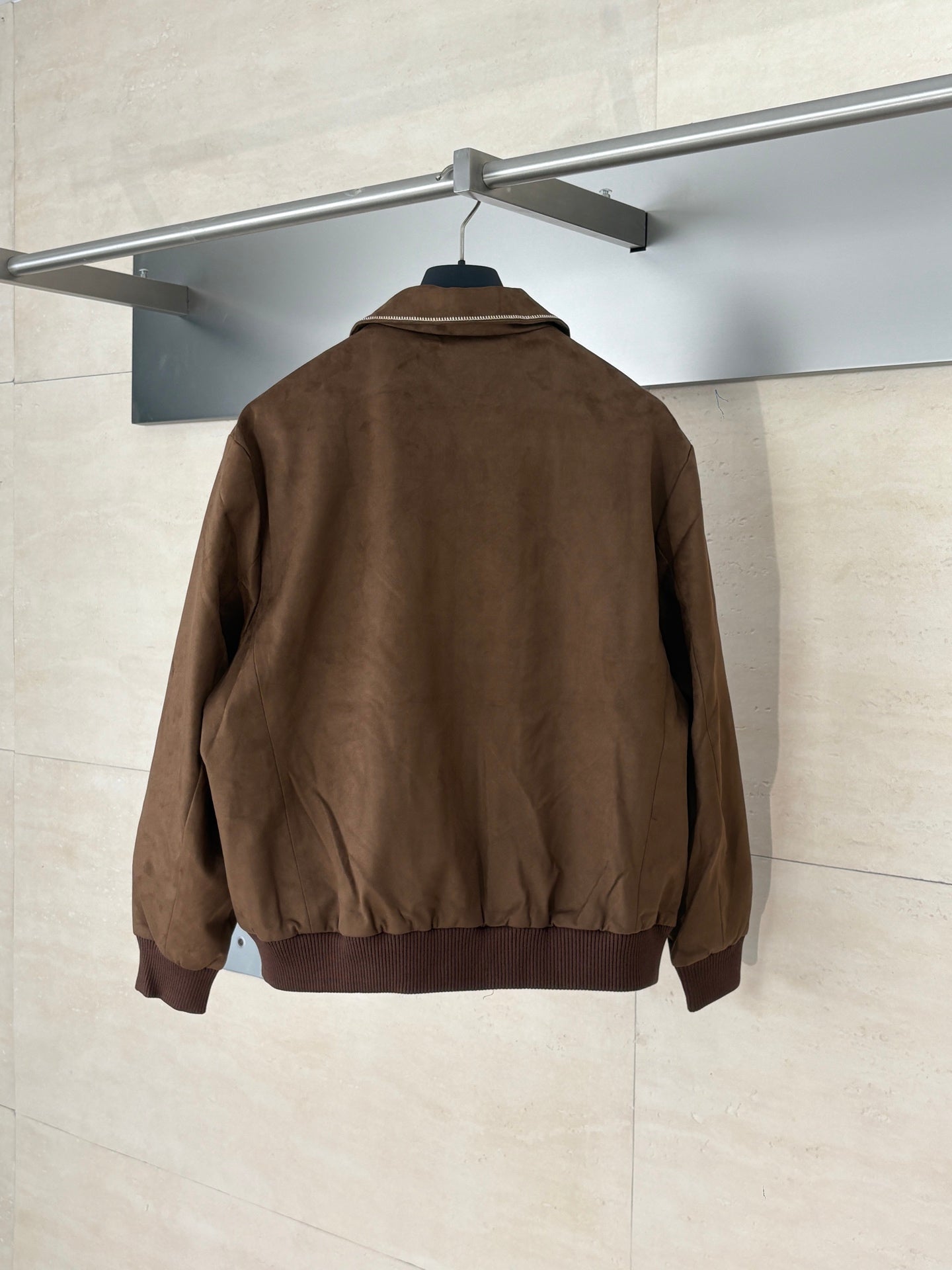 250808 New high-quality embroidered suede cowhide pilot jacket