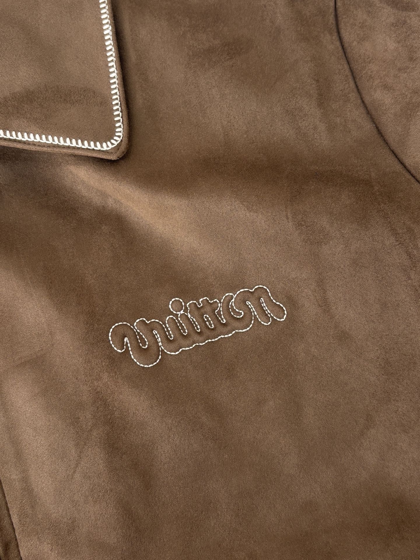 250808 New high-quality embroidered suede cowhide pilot jacket