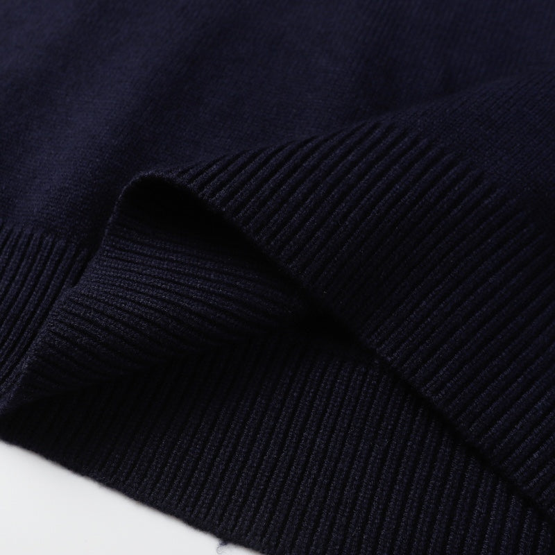 250808 A new high-quality, classic jacquard pattern simple sweater