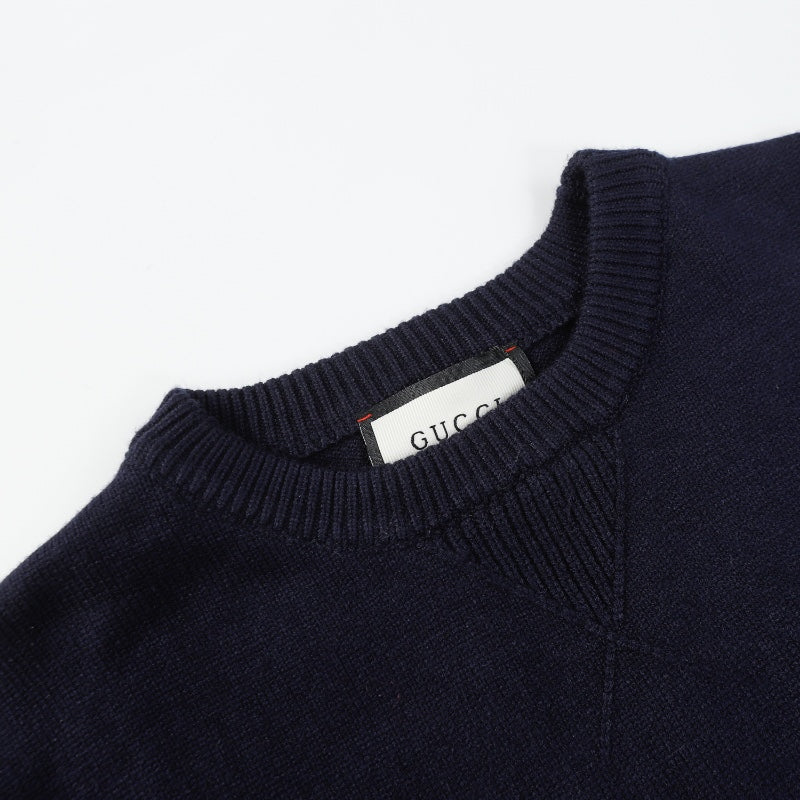 250808 A new high-quality, classic jacquard pattern simple sweater