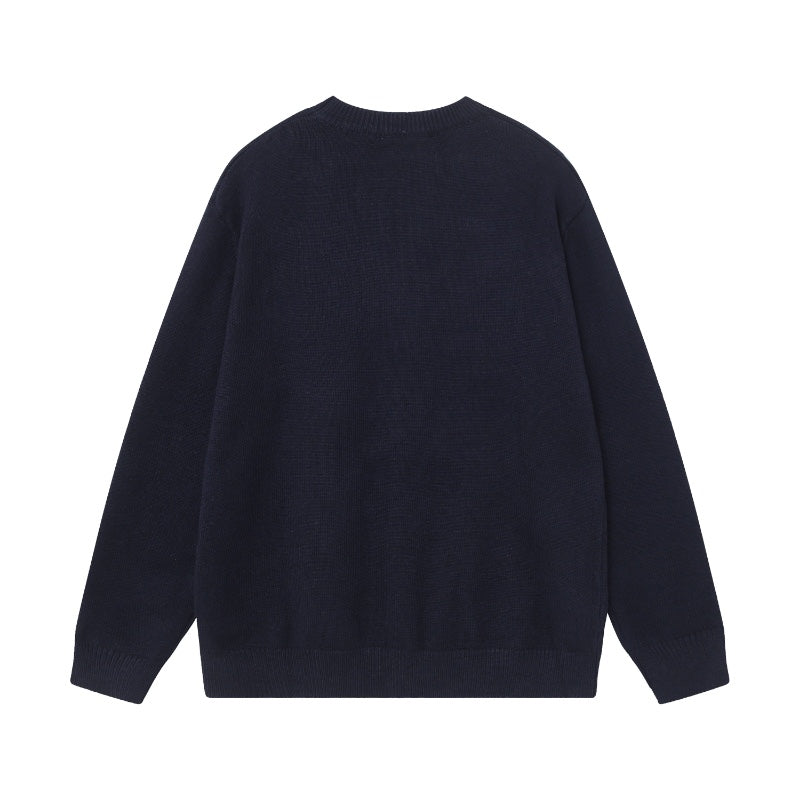 250808 A new high-quality, classic jacquard pattern simple sweater