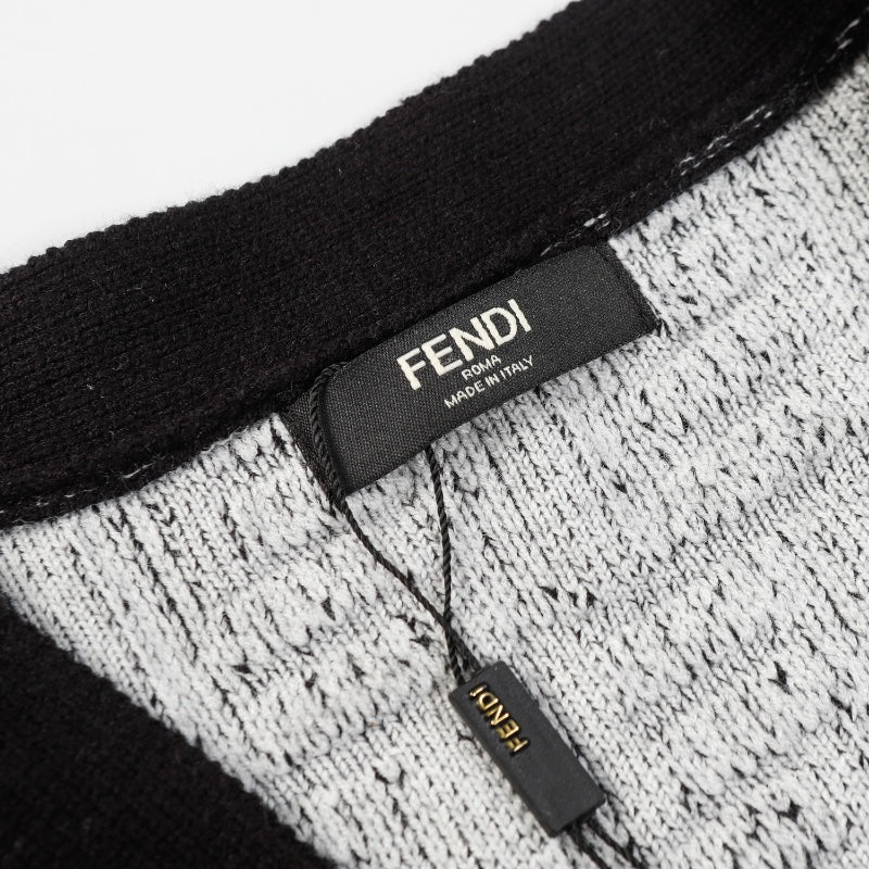 250808 New high-quality jacquard full-print cardigan sweater