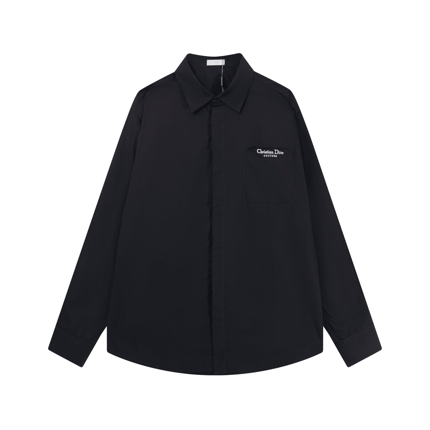 250808 A new high-quality, simple and versatile pocket letter long-sleeved shirt