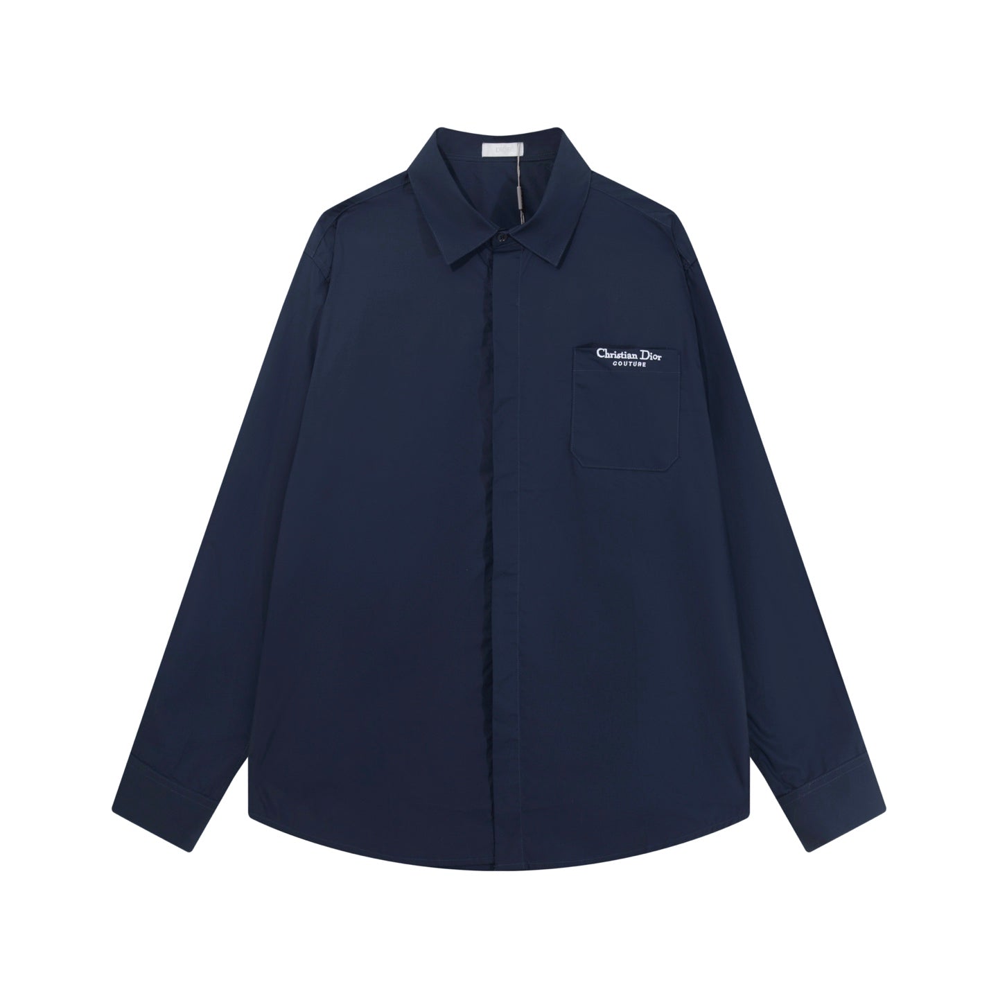 250808 A new high-quality, simple and versatile pocket letter long-sleeved shirt