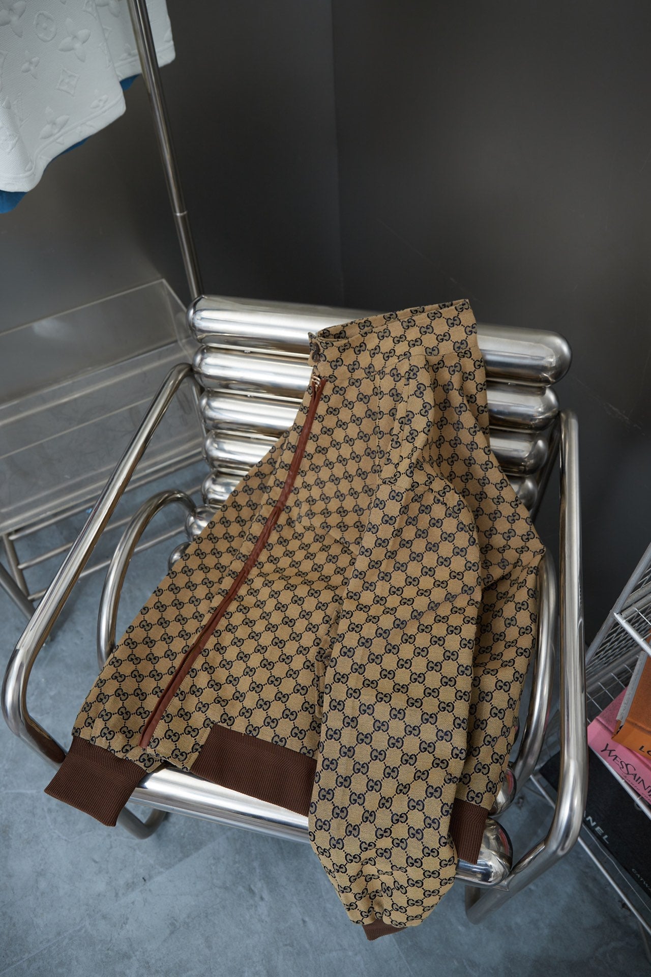 250808 New high-quality jacquard stand-up collar jacket