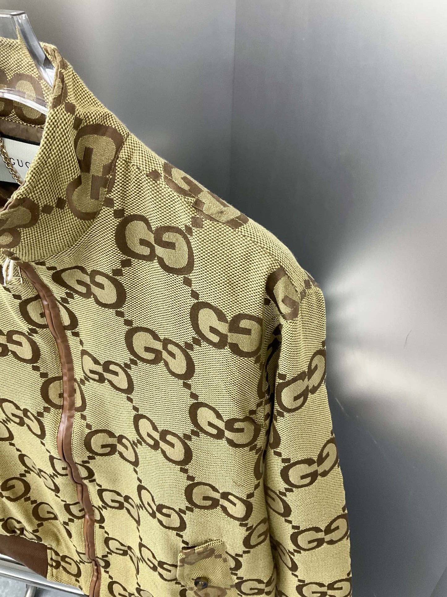 250808 New high-quality jacquard stand-up collar jacket