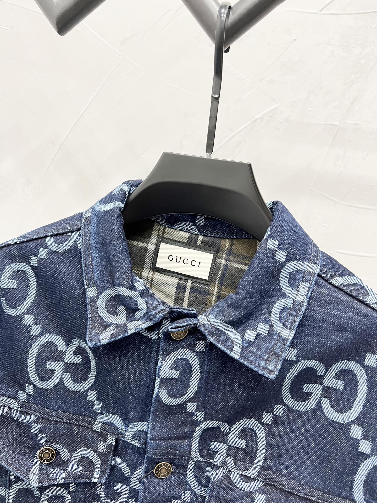 250813 New high-quality full-print straight-cut loose denim jacket