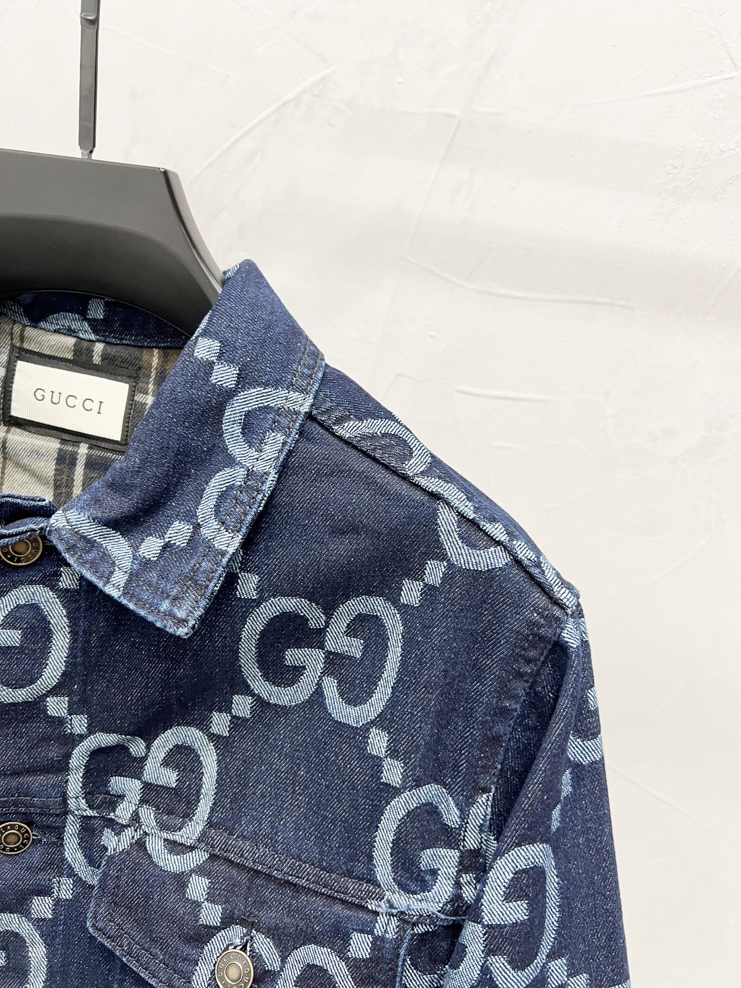250813 New high-quality full-print straight-cut loose denim jacket