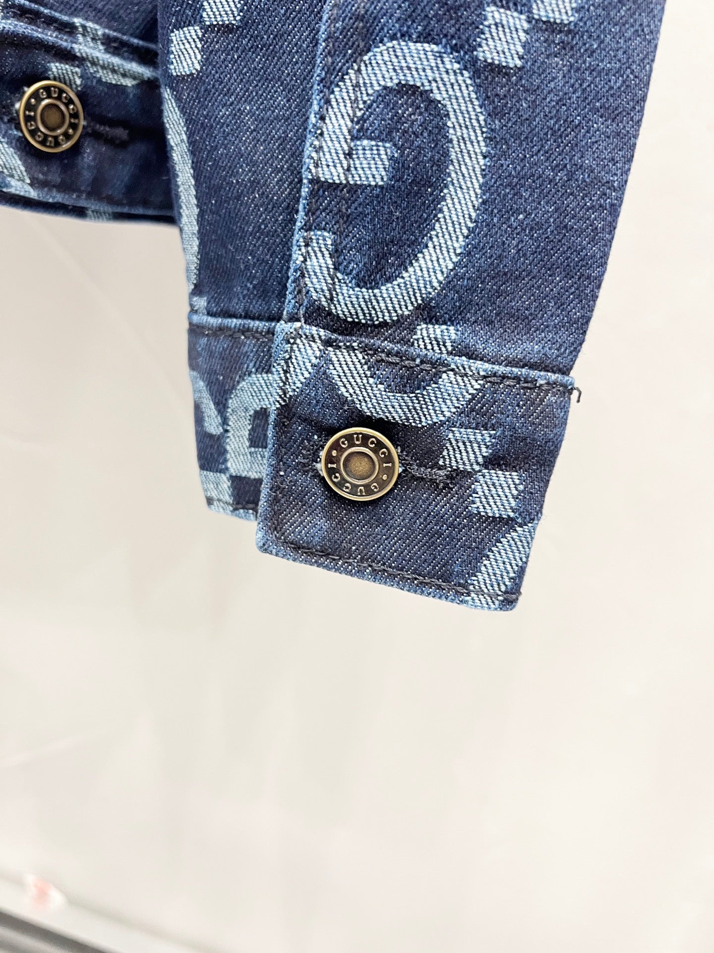 250813 New high-quality full-print straight-cut loose denim jacket