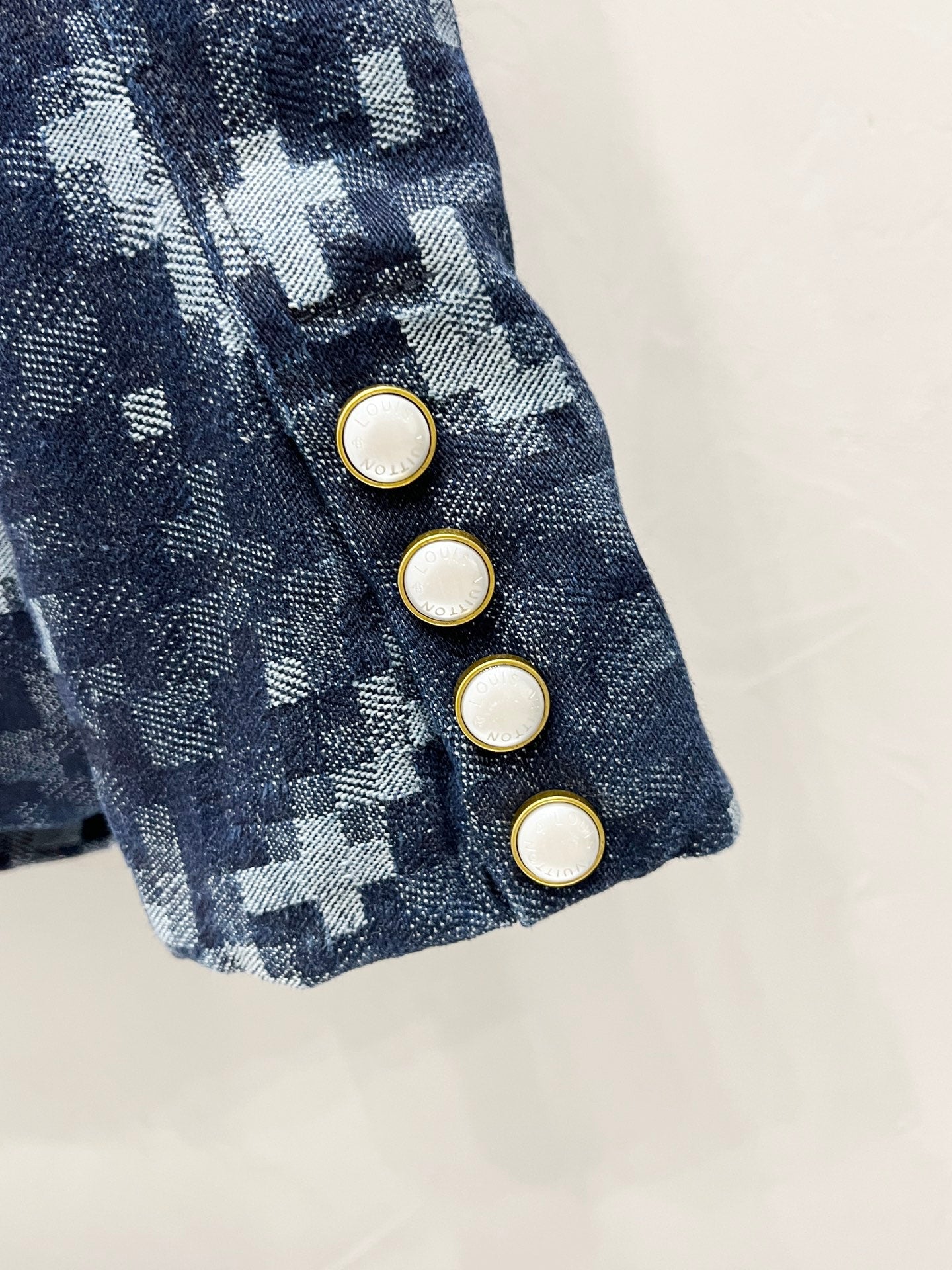 250813 New high-quality serpentine jacquard checkered denim jacket