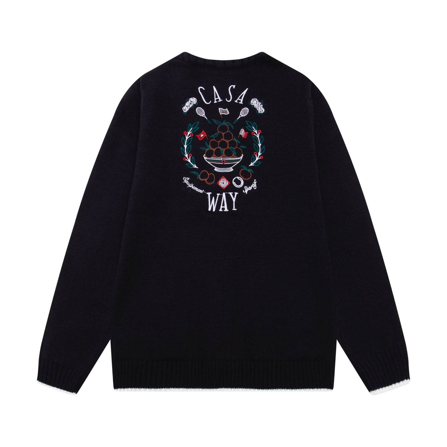 250813 A new high-quality two-color long-sleeved knitted coat