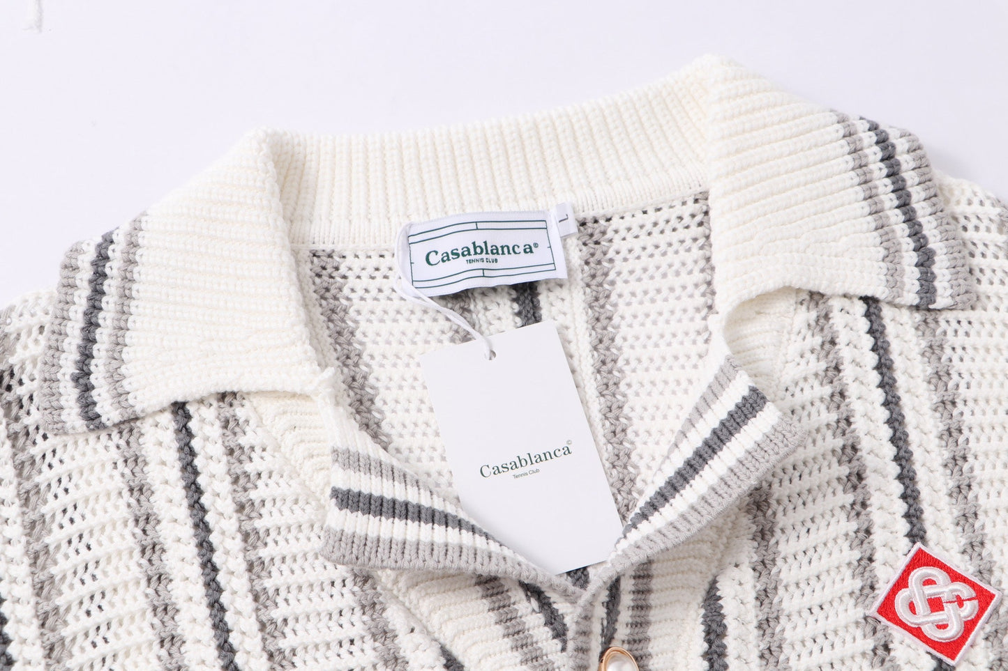 250813 A new high-quality two-color long-sleeved knitted coat