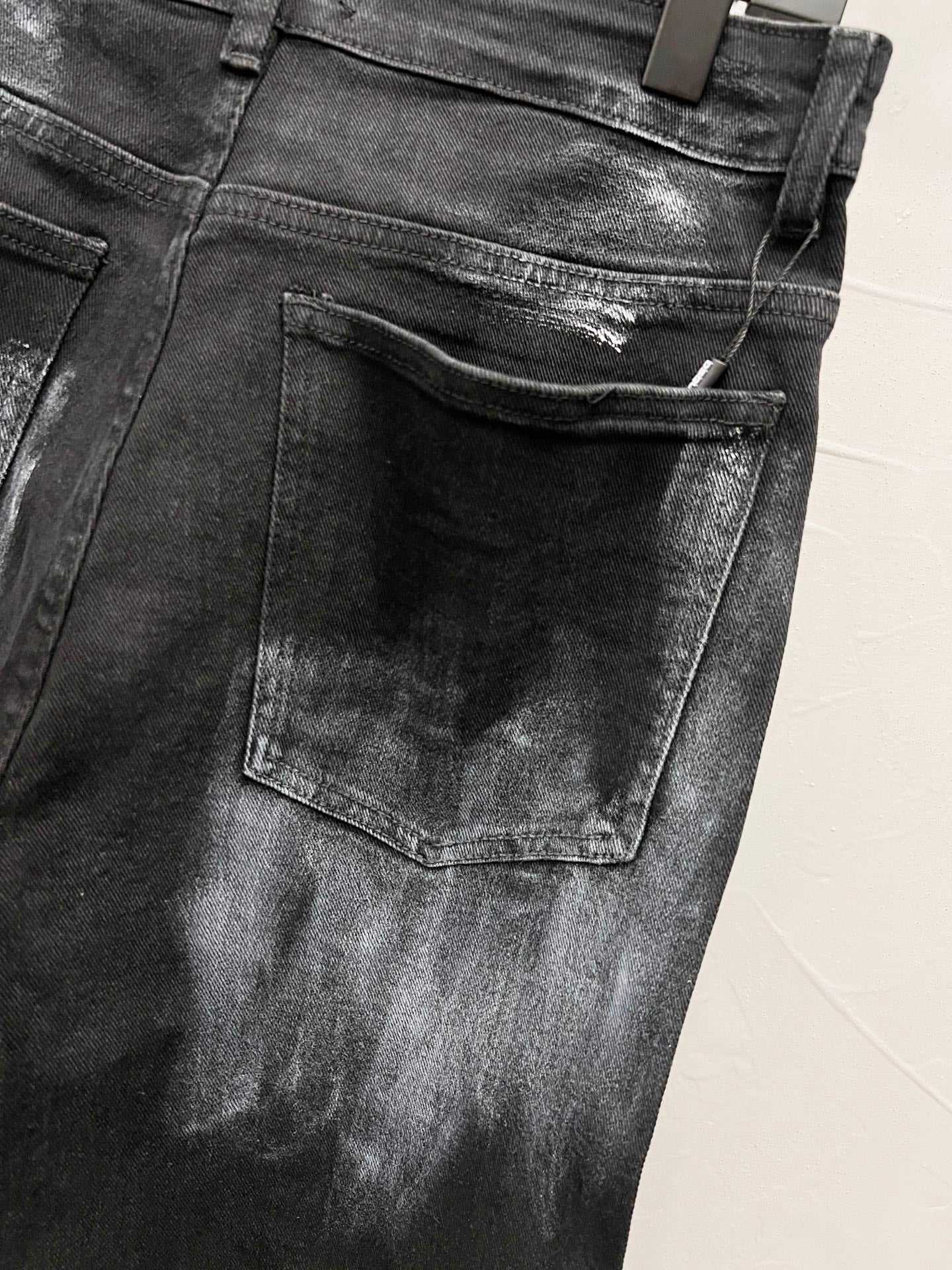 250813 New high-quality five-pointed star rhinestone washed mid-waist straight-leg jeans