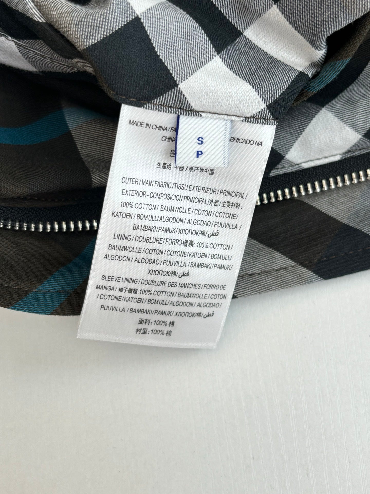 250902 New high-quality checkered hooded zipper cotton jacket