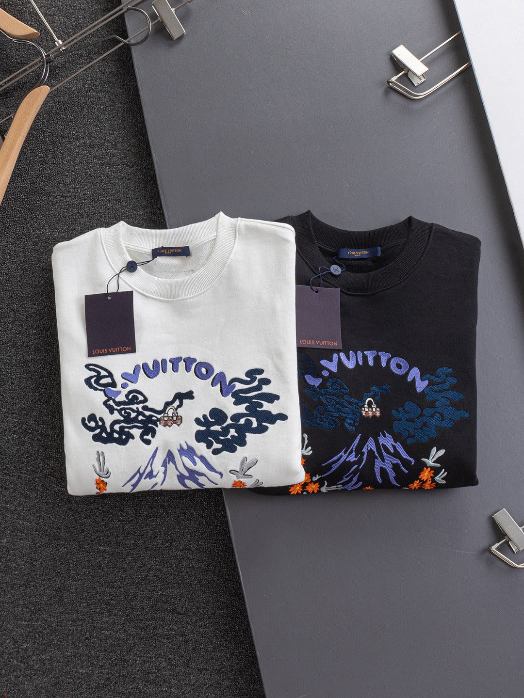 250908 New high-quality embroidered heavy-duty sweatshirt