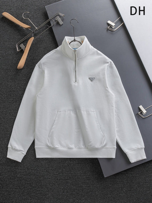 250908 New high-quality stand-up collar zipper hoodie