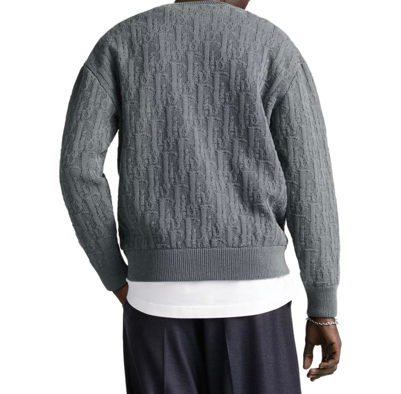 250908 New high-quality letter jacquard knitted sweater